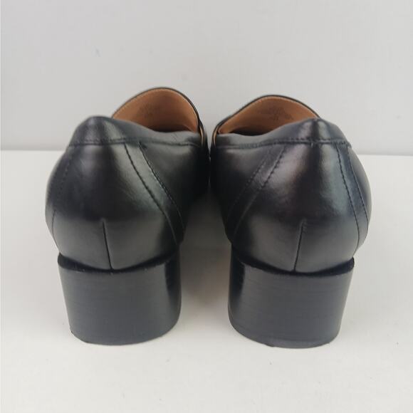 Easy Spirit SZ 8.5 Genuine Leather Drew Tassle Loafer in Black NEW - Picture 4 of 7